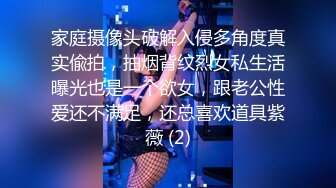 家庭摄像头破解入侵多角度真实偸拍，抽烟背纹烈女私生活曝光也是一个欲女，跟老公性爱还不满足，还总喜欢道具紫薇 (2)