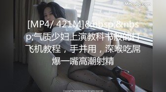 [MP4/ 421M]&nbsp;&nbsp;气质少妇上演教科书般的打飞机教程，手并用，深喉吃屌爆一嘴高潮射精