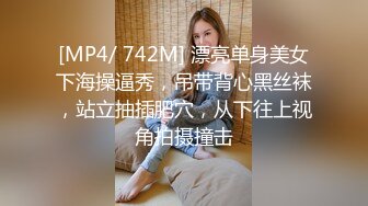 [MP4/ 742M] 漂亮单身美女下海操逼秀，吊带背心黑丝袜，站立抽插肥穴，从下往上视角拍摄撞击